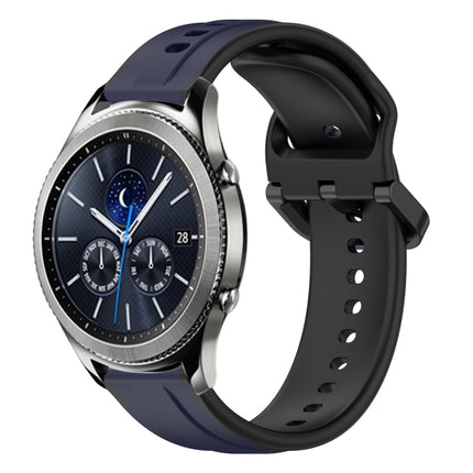 22mm Convex Loop Two-Color Silicone Watch Band