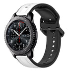 For Samsung Gear S3 Frontier / White+Black