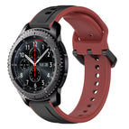 For Samsung Gear S3 Frontier / Black+Red