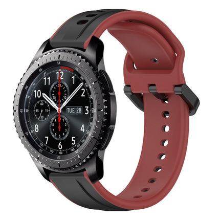 22mm Convex Loop Two-Color Silicone Watch Band