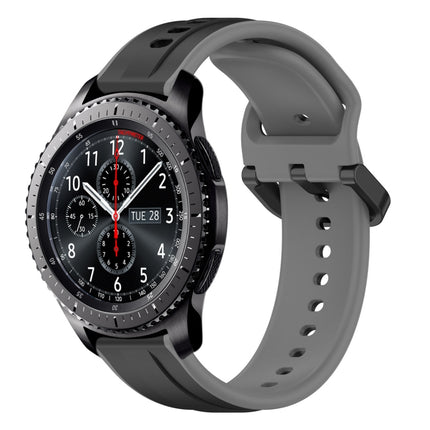 22mm Convex Loop Two-Color Silicone Watch Band