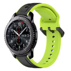 For Samsung Gear S3 Frontier / Black+Lime