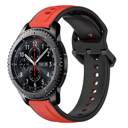 22mm Convex Loop Two-Color Silicone Watch Band