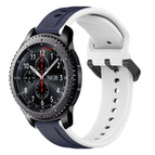 For Samsung Gear S3 Frontier / Midnight Blue+White