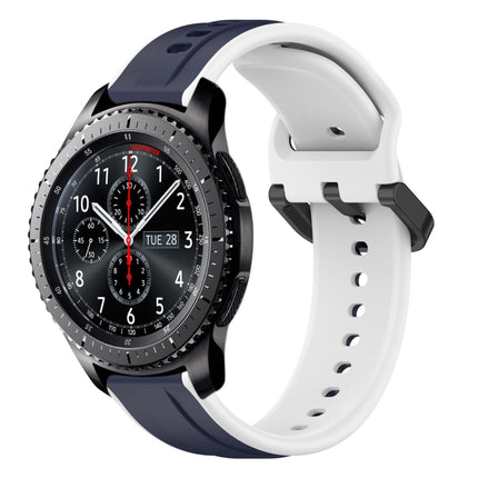 22mm Convex Loop Two-Color Silicone Watch Band
