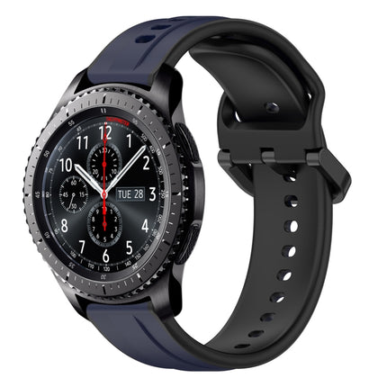 22mm Convex Loop Two-Color Silicone Watch Band