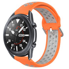 22mm Perforated Breathable Sports Silicone Watch Band