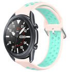 22mm Perforated Breathable Sports Silicone Watch Band