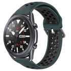 22mm Perforated Breathable Sports Silicone Watch Band, For Samsung Galaxy Watch3 45mm, For Samsung Gear S3 Classic, For Samsung Gear S3 Frontier - DealBuddy