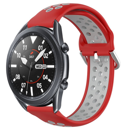 22mm Perforated Breathable Sports Silicone Watch Band, For Samsung Galaxy Watch3 45mm, For Samsung Gear S3 Classic, For Samsung Gear S3 Frontier - DealBuddy