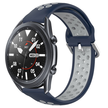 22mm Perforated Breathable Sports Silicone Watch Band