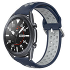 22mm Perforated Breathable Sports Silicone Watch Band