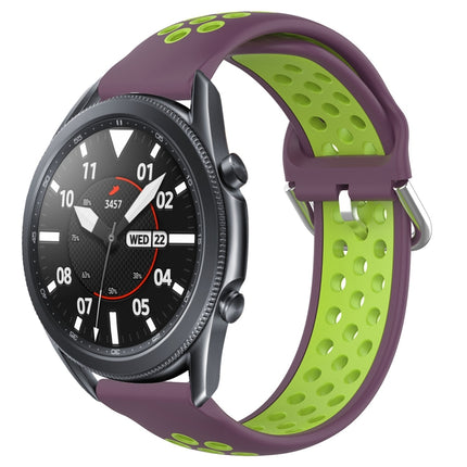 22mm Perforated Breathable Sports Silicone Watch Band, For Samsung Galaxy Watch3 45mm, For Samsung Gear S3 Classic, For Samsung Gear S3 Frontier - DealBuddy