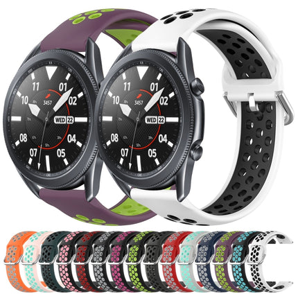 22mm Perforated Breathable Sports Silicone Watch Band