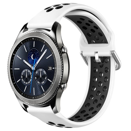22mm Perforated Breathable Sports Silicone Watch Band, For Samsung Galaxy Watch3 45mm, For Samsung Gear S3 Classic, For Samsung Gear S3 Frontier - DealBuddy
