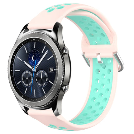 22mm Perforated Breathable Sports Silicone Watch Band, For Samsung Galaxy Watch3 45mm, For Samsung Gear S3 Classic, For Samsung Gear S3 Frontier - DealBuddy