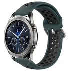 For Samsung Gear S3 Classic / Olive Green+Black