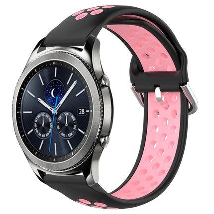 22mm Perforated Breathable Sports Silicone Watch Band, For Samsung Galaxy Watch3 45mm, For Samsung Gear S3 Classic, For Samsung Gear S3 Frontier - DealBuddy