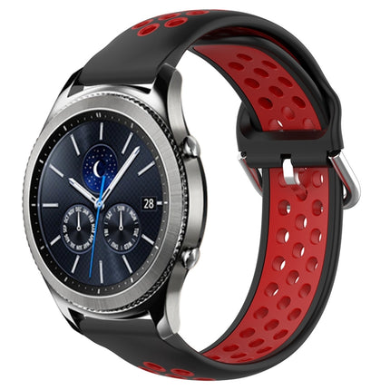 22mm Perforated Breathable Sports Silicone Watch Band, For Samsung Galaxy Watch3 45mm, For Samsung Gear S3 Classic, For Samsung Gear S3 Frontier - DealBuddy