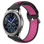 For Samsung Gear S3 Classic / Black+Rose Red