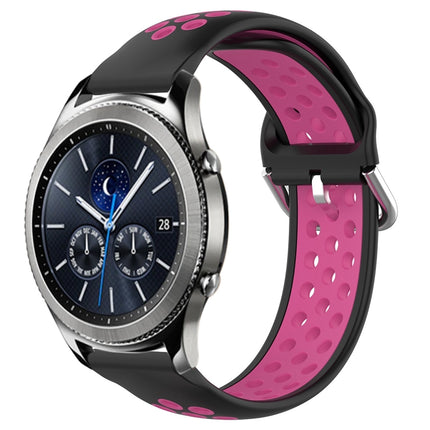 22mm Perforated Breathable Sports Silicone Watch Band