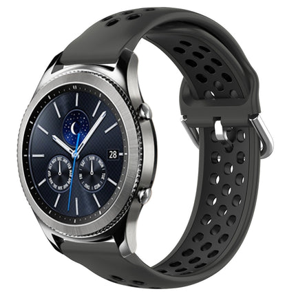 22mm Perforated Breathable Sports Silicone Watch Band