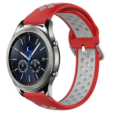 22mm Perforated Breathable Sports Silicone Watch Band