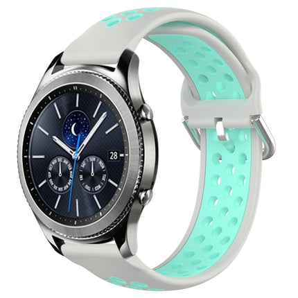 22mm Perforated Breathable Sports Silicone Watch Band
