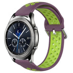 For Samsung Gear S3 Classic / Purple+Lime