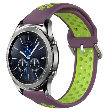 22mm Perforated Breathable Sports Silicone Watch Band