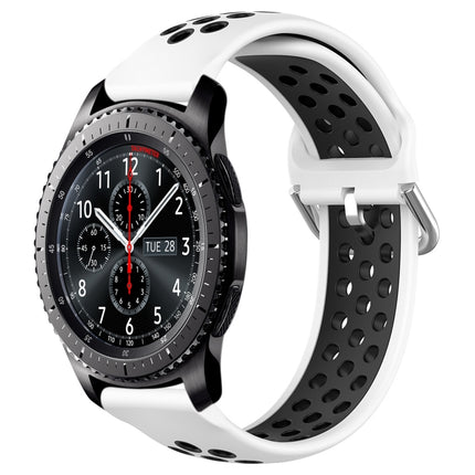 22mm Perforated Breathable Sports Silicone Watch Band