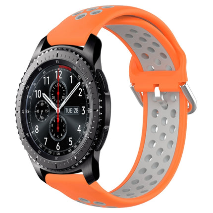 22mm Perforated Breathable Sports Silicone Watch Band