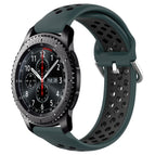 For Samsung Gear S3 Frontier / Olive Green+Black