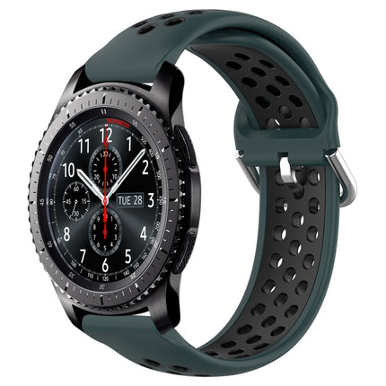 22mm Perforated Breathable Sports Silicone Watch Band