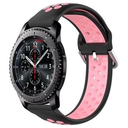 22mm Perforated Breathable Sports Silicone Watch Band