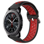 For Samsung Gear S3 Frontier / Black+ Red