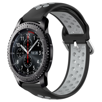 22mm Perforated Breathable Sports Silicone Watch Band