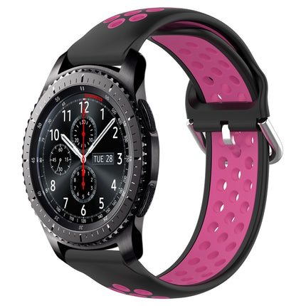 22mm Perforated Breathable Sports Silicone Watch Band
