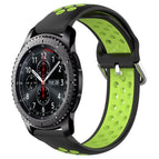 For Samsung Gear S3 Frontier / Black+ Lime