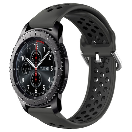 22mm Perforated Breathable Sports Silicone Watch Band