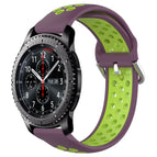 For Samsung Gear S3 Frontier / Purple+Lime