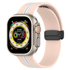 For Apple Watch Ultra 49mm / Pink+White