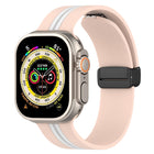 Magnetic Clasp Two-Color Silicone Watch Band, For Apple Watch Ultra 49mm, For Apple Watch Series 8&7 45mm, For Apple Watch Series 8&7 41mm - DealBuddy