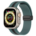 Magnetic Clasp Two-Color Silicone Watch Band