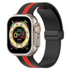 For Apple Watch Ultra 49mm / Black+Red
