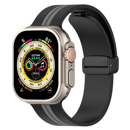 Magnetic Clasp Two-Color Silicone Watch Band