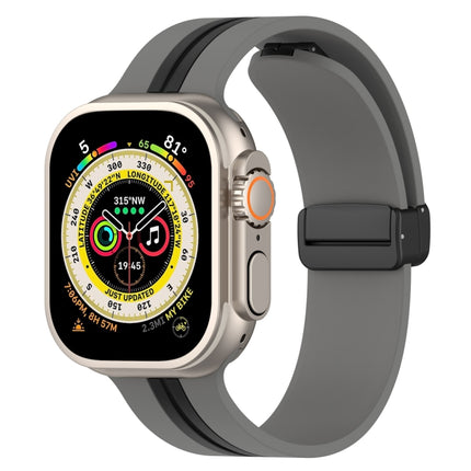 Magnetic Clasp Two-Color Silicone Watch Band