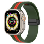 For Apple Watch Ultra 49mm / Army Green + Red