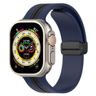 Magnetic Clasp Two-Color Silicone Watch Band, For Apple Watch Ultra 49mm, For Apple Watch Series 8&7 45mm, For Apple Watch Series 8&7 41mm - DealBuddy