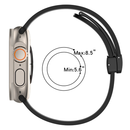 Magnetic Clasp Two-Color Silicone Watch Band
